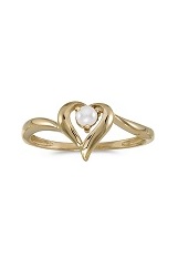 captivating round pearl gemstone yellow gold birthstone baby ring